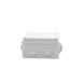 Caja Estanca de PVC Para Derivación y Conexión, 6 Entradas, Tapa Atornillada,100x100x50 mm (Área Interna), Uso Exterior IP...