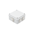 Caja Estanca de PVC Para Derivación y Conexión, 6 Entradas, Tapa Atornillada,100x100x50 mm (Área Interna), Uso Exterior IP...