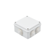 Caja Estanca de PVC Para Derivación y Conexión, 6 Entradas, Tapa Atornillada,100x100x50 mm (Área Interna), Uso Exterior IP...