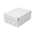 Caja Estanca de PVC Para Derivación y Conexión, 12 Entradas, Tapa Atornillada, 240x190x90 mm (Área interna), Uso Exterior ...