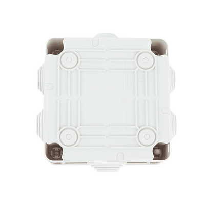 Caja Estanca de PVC Para Derivación y Conexión, 6 Entradas, Tapa con Tornillo de 1/4" de Vuelta, 100x100x50 mm (Área Inter...