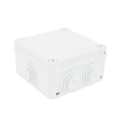 Caja Estanca de PVC Para Derivación y Conexión, 6 Entradas, Tapa con Tornillo de 1/4" de Vuelta, 100x100x50 mm (Área Inter...
