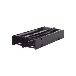 Organizador de Cable Horizontal RouteIT, Doble, Para Rack de 19in, 4in de profundidad, 2UR - SIEMON
