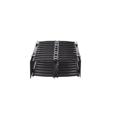 Organizador de Cable Horizontal RouteIT, Doble, Para Rack de 19in, 4in de profundidad, 2UR SIEMON - Vista 2