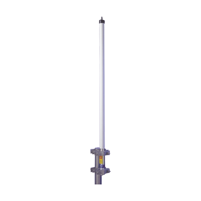 Antena base UHF 406-430 MHz, Fibra de Vidrio, 9 dB de Ganancia, Serie HD para Climas Difíciles - HUSTLER