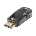 Adaptador (Convertidor) HDMI a VGA  / HDMI Macho a VGA Hembra / Resolución 1920x1080 @ 60Hz  / Adaptador de Audio de 3.5 mm / Chapado | SIERRA STORE