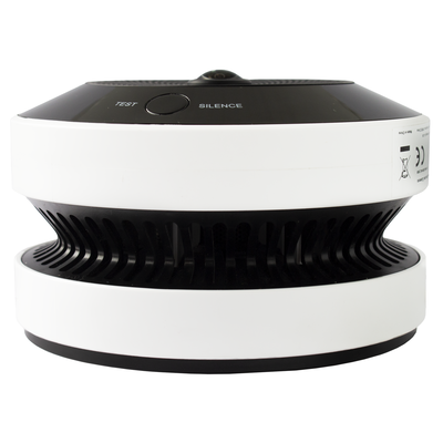 (HikFire) Mini Fisheye IP 4 Megapixel con Detector de Humo Puntual  / Autónomo / Entrada y Salida de Alarma / 15 mts IR / ...