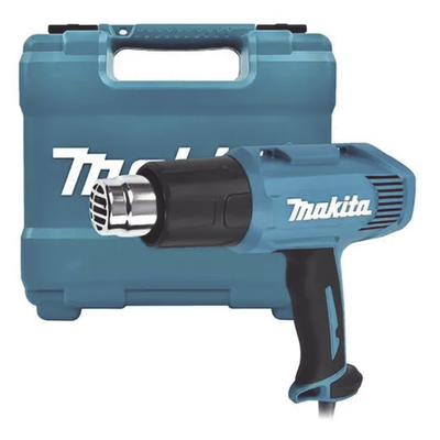 Pistola de Calor de Temperatura Variable de 2 Niveles, Temperatura: 400/550°C de 1600W  (Incluye Maletín). - MAKITA