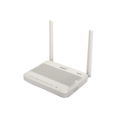 ONU GPON WiFi 6, (2.4/5 GHz), 2 Antenas de 5 dBi, Compatible con OLT de Terceros, 4 puertos Gigabit + 1 POTS + 2 USB, cone...