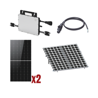 Kit Solar Interconexion  / 1kW  220Vca / Microinversores HOYMILES / Montaje Incluido - HOYMILES