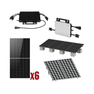 Kit Solar Interconexion  / 3kW  220Vca / Microinversores HOYMILES / Montaje Incluido - HOYMILES