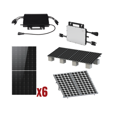 Kit Solar Interconexion  / 3kW  220Vca / Microinversores HOYMILES / Montaje Incluido | SIERRA STORE - HOYMILES