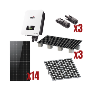 Kit Solar Interconexion  / 8kW  220Vca / Inversor AFORE / Montaje Incluido - AFORE