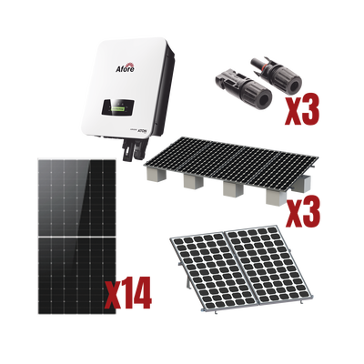 Kit Solar Interconexion  / 8kW  220Vca / Inversor AFORE / Montaje Incluido - AFORE