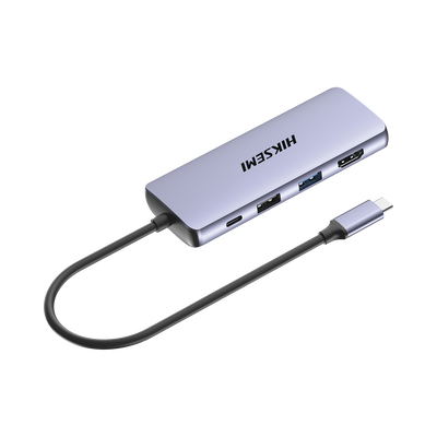 Hub (Adaptador) USB - C / 8 en 1 / 1 Salida HDMI (4K) / 1 Salida USB 2.0 / 3 Salidas USB 3.0 / 1 Salida SD (Memoria SD) / ...