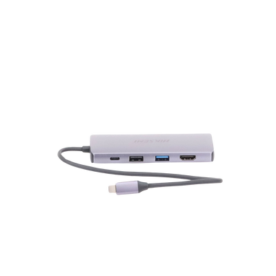 Hub (Adaptador) USB - C / 8 en 1 / 1 Salida HDMI (4K) / 1 Salida USB 2.0 / 3 Salidas USB 3.0 / 1 Salida SD (Memoria SD) / ...