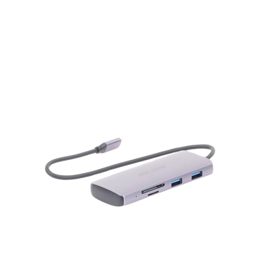Hub (Adaptador) USB - C / 8 en 1 / 1 Salida HDMI (4K) / 1 Salida USB 2.0 / 3 Salidas USB 3.0 / 1 Salida SD (Memoria SD) / ...