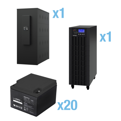 UPS Trifásico de 20 kVA/18 kW, Topología Online Doble Conversión, Voltaje de 208/220 Vca de L-L, Respaldo de 5 Minutos al ...