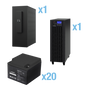 UPS Trifásico de 20 kVA/18 kW, Topología Online Doble Conversión, Voltaje de ...