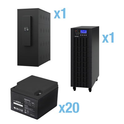 UPS Trifásico de 30 kVA/27 kW, Topología Online Doble Conversión, Voltaje de 208/220 Vca de L-L, Respaldo de 5 Minutos al ...