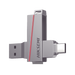 Memoria USB Dual de 256 GB / USB-C y USB-A / Transferencia de Alta Velocidad / Metálica / Compatible con Dispositivos Móvi...