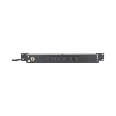 Multicontacto Horizontal (PDU) de 6 Contactos (NEMA 5-15R) Rack 19" 1UR. Voltaje Entrada/Salida: 120Vca/15A - LINKEDPRO BY...