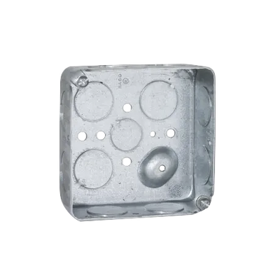 Caja Cuadrada 4 x 4"/Profundidad  1- 1/2"/ 11 Entradas de 3/4" y 1 de 1/2". | SIERRA STORE