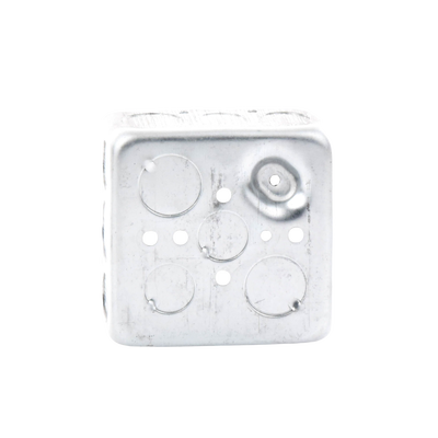 Caja Cuadrada 4 x 4"/ Profundidad 1- 1/2"/ Cuenta con 11 Entradas de 1/2" y 6 de 3/4".. RACO - Vista 5