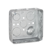 Caja Cuadrada 4 x 4"/ Profundidad 1- 1/2"/ Cuenta con 11 Entradas de 1/2" y 6 de 3/4".. - RACO
