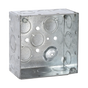 Caja Cuadrada Galvanizada  de 4" x 4", profundidad de 2 1/8". ...