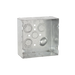 Caja Cuadrada 4 11/16" x 4 11/16"/ Profundidad 2- 1/8"/ 4 Entradas 1", 4 Entradas 3/4", 1 Entrada 1/2" y 3 TKO (1/2"-3/4")...