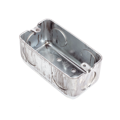 Caja (Chalupa) 4x2" / Profundidad 1-7/8" / 7 Entradas de 3/4" / Troquelada. RACO - Vista 2