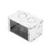 Caja (Chalupa) Multigang de 1 Gang/ Profundidad de 2-1/2 Pulgadas (6.35 cm)/ 8 TKO (1/2 y 3/4). RACO - Vista 3