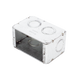 Caja (Chalupa) Multigang de 1 Gang/ Profundidad de 2-1/2 Pulgadas (6.35 cm)/ 8 TKO (1/2 y 3/4). RACO - Vista 3
