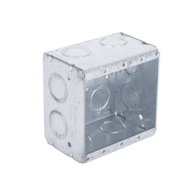 Caja Multigang de 2 Gangs/ Profundidad de 2-1/2 Pulgadas (6.35 cm)/ 12 Entradas de 1/2 - 3/4 Pulgadas (1.27 - 1.91 cm) RAC...