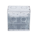 Caja Multigang de 2 Gangs/ Profundidad de 2-1/2 Pulgadas (6.35 cm)/ 12 Entradas de 1/2 - 3/4 Pulgadas (1.27 - 1.91 cm) RAC...