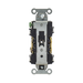 Contacto Dúplex 20 A, 125 V,  2 Polos, 3 Hilos, Cableado Posterior y  Lateral, Color Blanco (Nema 5-20R). HUBBELL - Vista 5