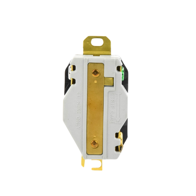 Receptáculo de Media Vuelta Industrial 30 A 125 V CA 2 Polos 3 Hilos (Nema L5-30R) Color Negro HUBBELL - Vista 3