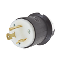 Clavija Industrial con Bloqueo de Media Vuelta / 30 A 125 V CA / 2 Polos 3 Hilos / Color Blanco y Negro / Nema L5-30P. | SIERRA STORE