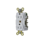 Contacto Dúplex 15 A 125 V 2 Polos, 3 Hilos Color Blanco (Nema 5-15R). Grado ...