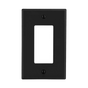 Tapa para Contacto Dúplex Color Negro. | SIERRA STORE