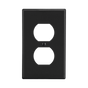 Tapa para Contacto Dúplex Color Negro. | SIERRA STORE
