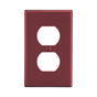 Placa de Pared para Contacto Duplex Color Rojo. | SIERRA STORE