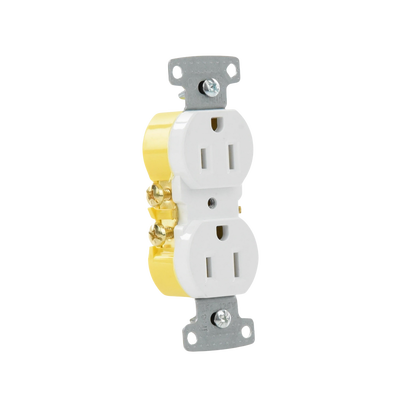 Contacto Duplex 15A 125V/ 2 Polos 3 Hilos/ Nema 5-15R/ Color Blanco. HUBBELL - Vista 3