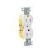 Contacto Duplex 15A 125V/ 2 Polos 3 Hilos/ Nema 5-15R/ Color Blanco. HUBBELL - Vista 3