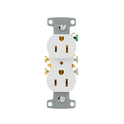 Contacto Duplex 15A 125V/ 2 Polos 3 Hilos/ Nema 5-15R/ Color Blanco. HUBBELL - Vista 5