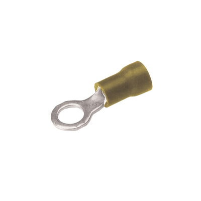 Zapata Terminal de Ojillo  para Tornillo 5/16 in (8 mm)/ Calibre 12-10 AWG / Con Aislamiento de Vinilo. - HUBBELL BURNDY