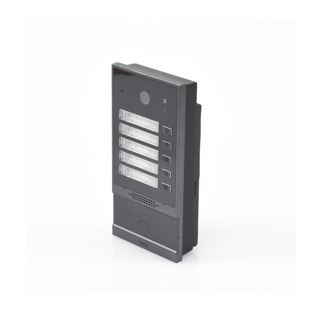 Videoportero IP / 2 Megapixel / 5 Botones de Marcación Rápida / IP66 - IK07 / PoE / Control de Acceso RFID / Anti-Vandálico | SIERRA STORE