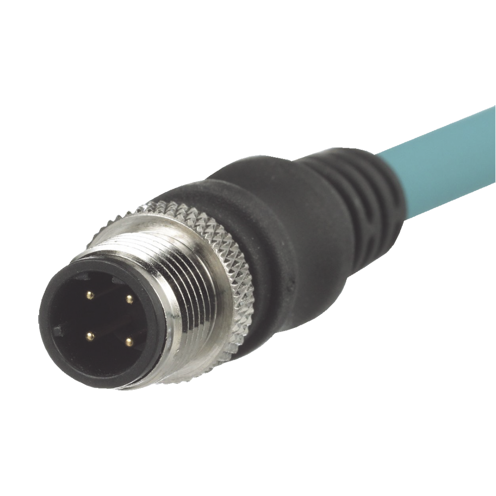 PANDUIT ICD11T1NTL1M - Cable de Conexión IndustrialNet Cat5e, Con Conector Recto M12 D-Code Macho en Ambos Extremos, Blindado S/FTP | SIERRA STORE