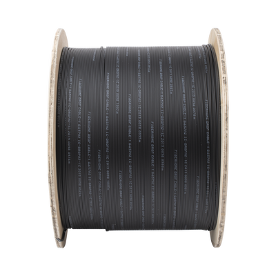 Carrete de 1 km de Fibra Óptica Drop, Interior/Exterior G.657A2 Monomodo de 1 Hilo (Unifibra), Dieléctrica, Forro Negro LI...